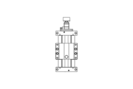 Unidade linear pneumatica tam:20 Alt:100