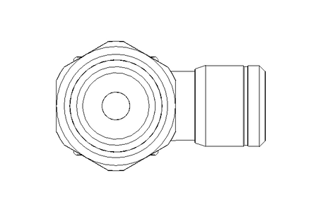 Conexao roscada em L G1/4 D=6 (inox)