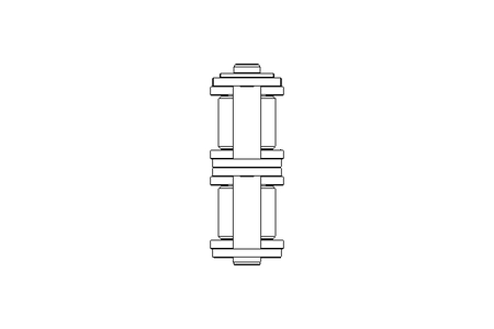 CORRENTE DE ROLETE DUPLEX DIN 8187-12B-2