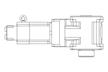 Helical-bevel gear servomotor 9.4 Nm