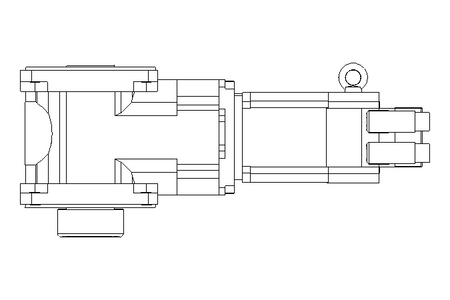 Helical-bevel gear servomotor 9.4 Nm