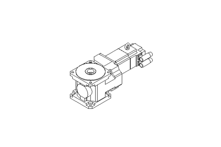 Helical-bevel gear servomotor 9.4 Nm