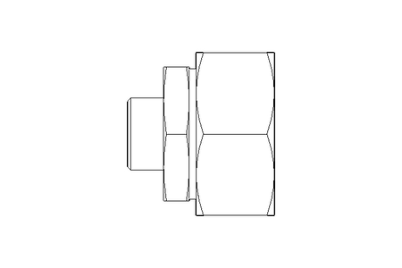 Reducing coupling L 35/10 St ISO8434