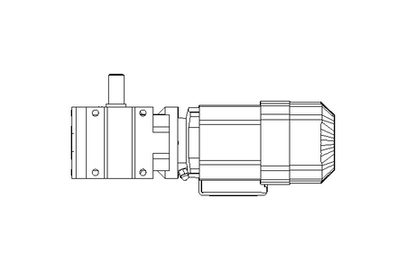 Worm gear motor 0.37kW 25 1/min