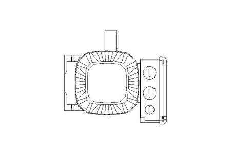 Motor engrenagem sem fim 0,37kW 25 1/min