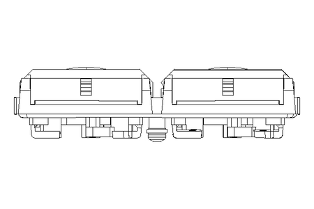 Rahmenmodul 2-fach MSDD schwarz