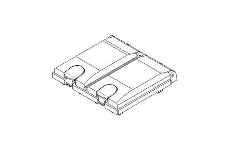 Rahmenmodul 2-fach MSDD schwarz