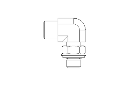 Raccordo a gomito L 6 G1/8" St-Zn