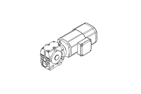 螺杆齿轮速电机 0,55kW 19 1/min