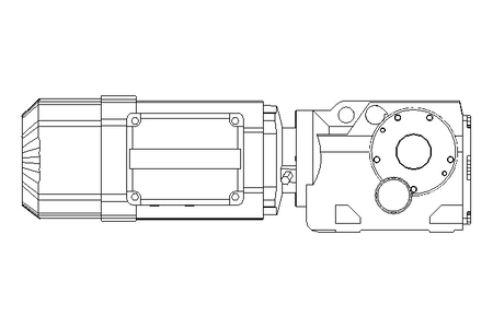 Kegelradgetriebemotor 0,55kW 50 1/min