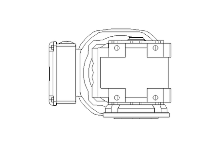 Moteur réducteur 0,55kW 88 1/min