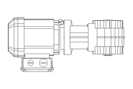 Right-angle geared motor 0.37kW 26 1/min