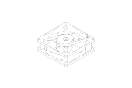 Axial blower 24V 2W