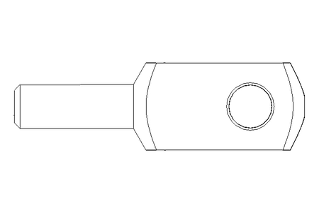 Gabelgelenk G20x40 montiert