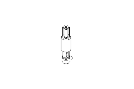 Aseptic seat valve SA DN025 10 NC E