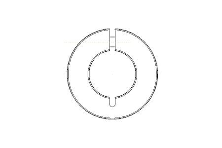 Set collar slotted 25x48x15 1.4404