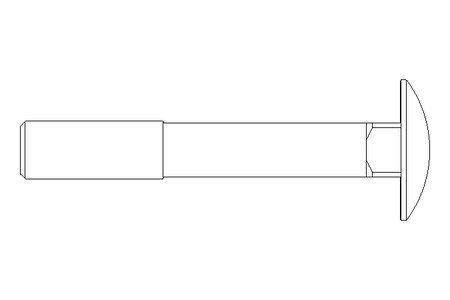 Vis à tête bombée M12x80 DIN603