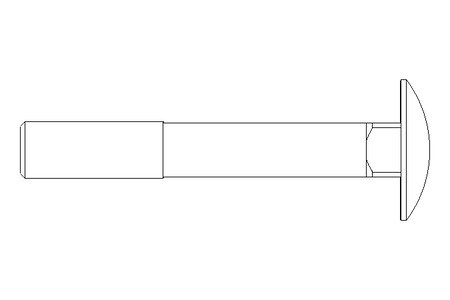 Vis à tête bombée M12x80 DIN603