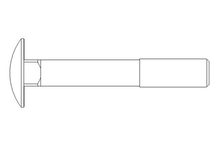 Round head screw M12x80 DIN603