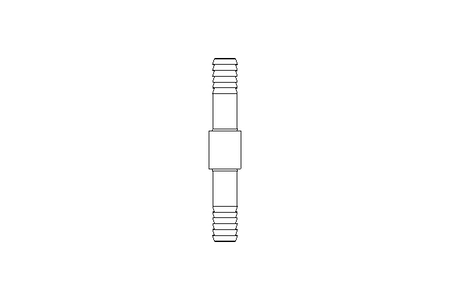 HOSE CONNECTOR D25 PVDF