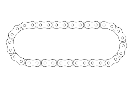 Rollenkette 10B-1 34 Glieder DIN 8187