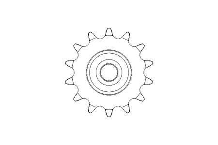 Kettenspannrad Z14 T5/8 B15