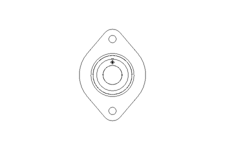 Mancal de flange FLCTE 17x58,7x28,6