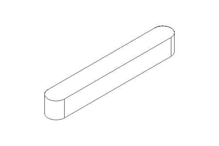 Clavette DIN6885-1 A 45x6x6 1.0503+CR