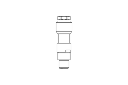 Conector Plug reto M8x1 3-polos 4A