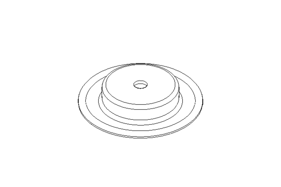 Membrana/diaframma D=34 L/H=6 NBR