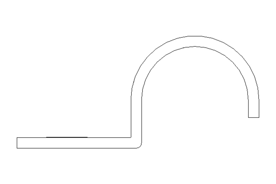 Pipe clamp D=15 B=12