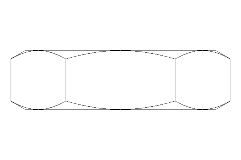 Écrou hexagonal M10x1 A2 DIN439