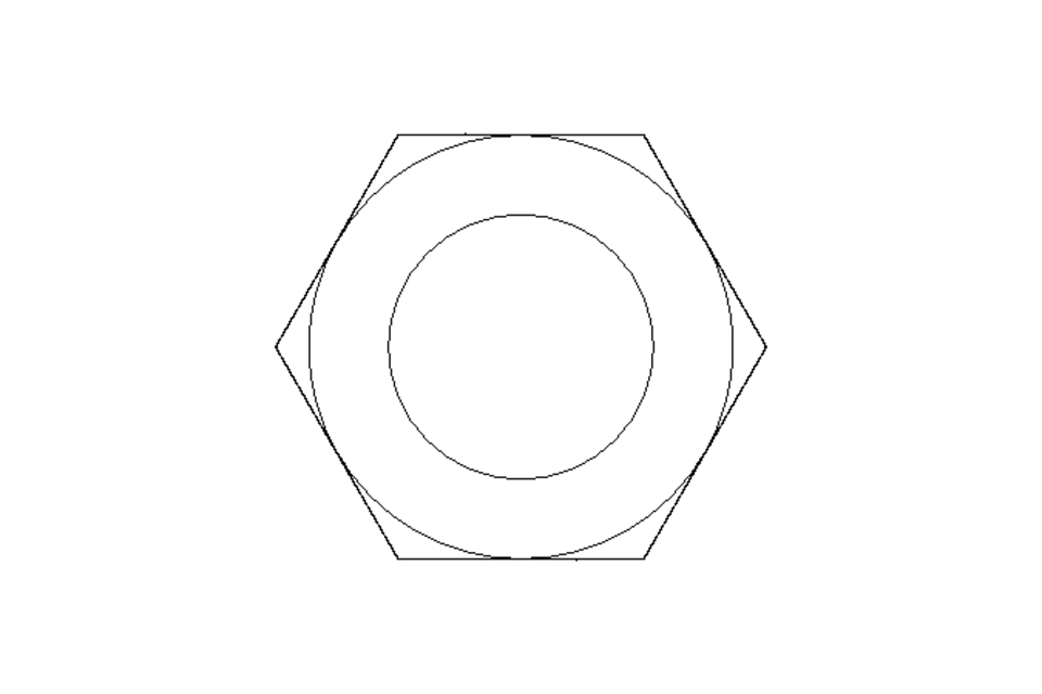 Écrou hexagonal M24x1,5 A2 DIN439