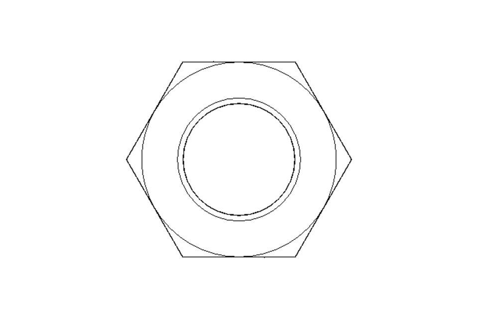 Hexagon nut M12x1.5 St-Zn DIN934