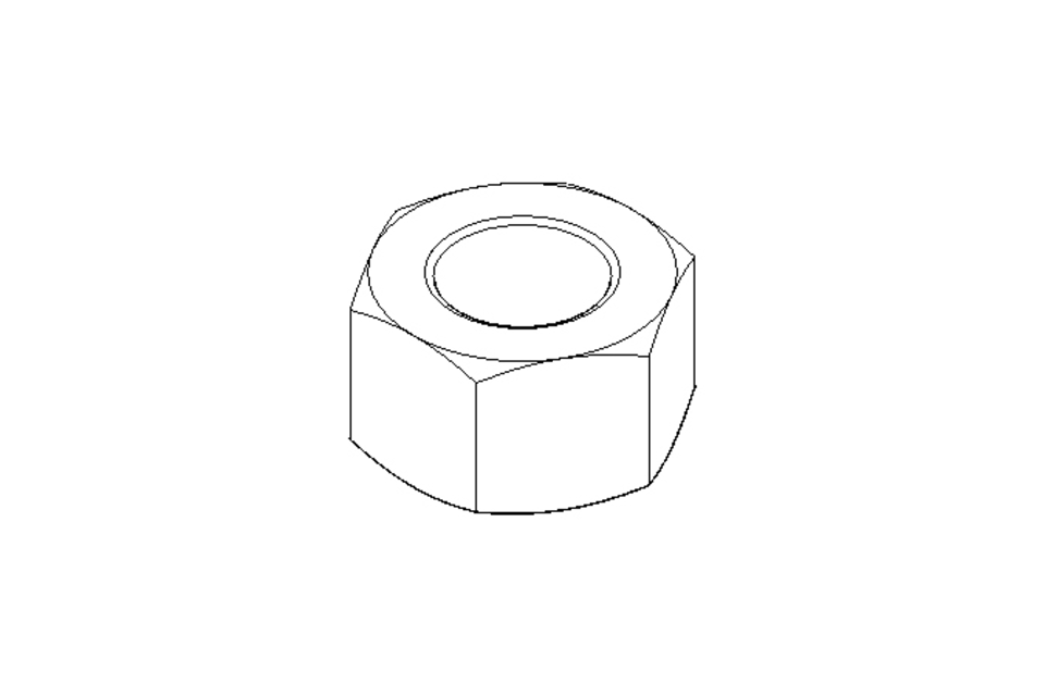 Hexagon nut M12x1.5 St-Zn DIN934