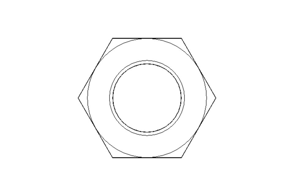 Écrou hexagonal M16 St-Zn DIN934