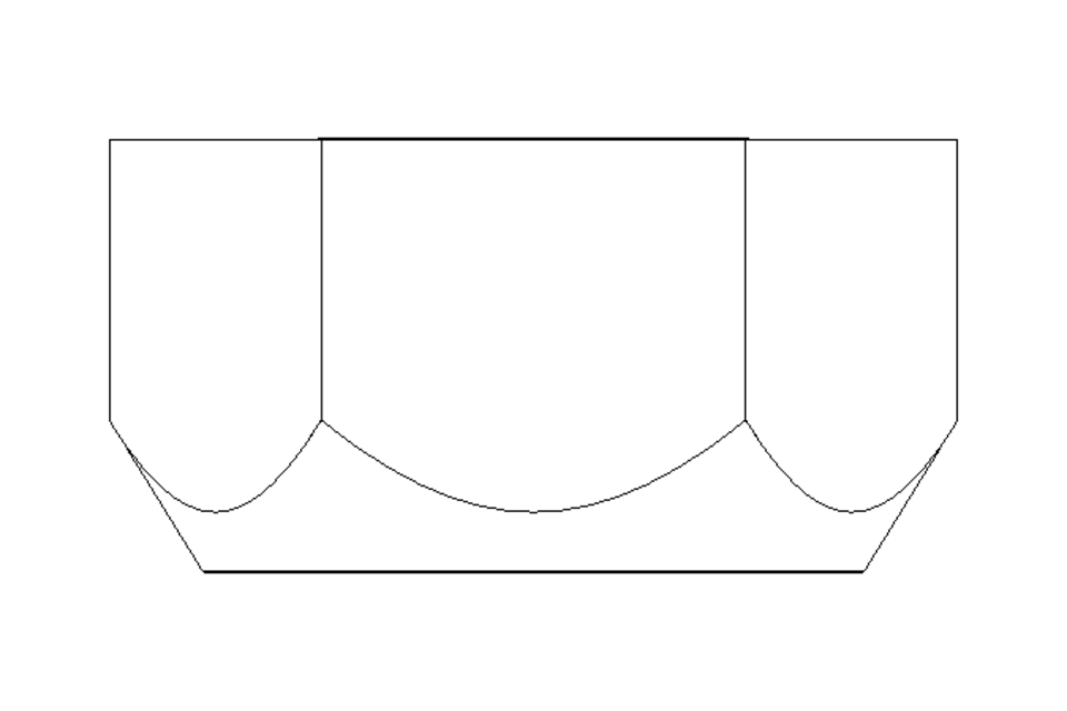 Écrou hexagonal M10 St-Zn DIN985