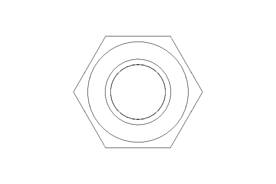 Écrou hexagonal M10 St-Zn DIN985