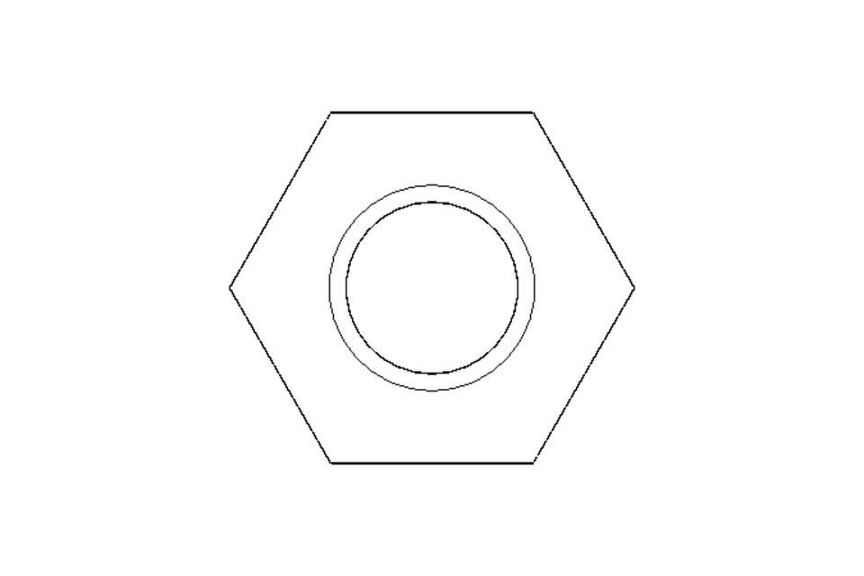 Écrou hexagonal M10 St-Zn DIN985