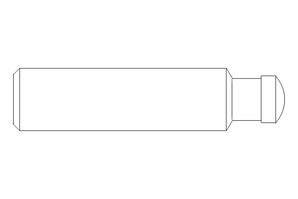 Gewindestift M8 H=35