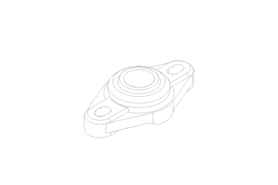 Flange bearing EFOM 16x32x17.5