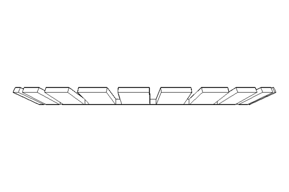 Frein d'écrou MB8 40x62 St-Zn DIN5406