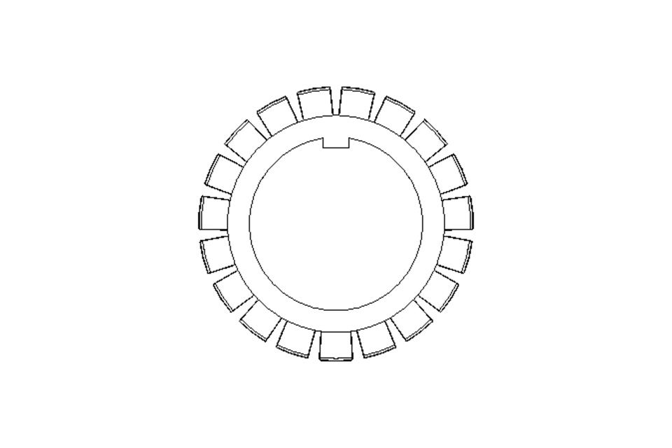 Frein d'écrou MB8 40x62 St-Zn DIN5406