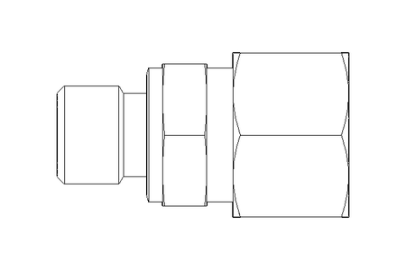 Rohrverschraubung L 12 G1/4" 1.4571