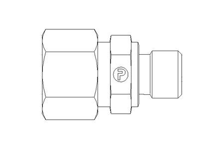 Raccord de tube L 12 G1/4" 1.4571