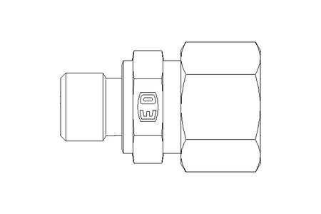 管道螺栓紧固装置 L 12 G1/4" 1.4571 DIN2353