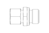 Pipe screw connector L 12 G1/2" 1.4571