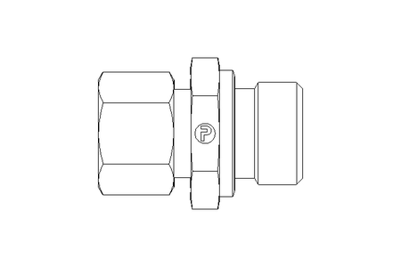 Conexão roscada de tubo L 12 G1/2"