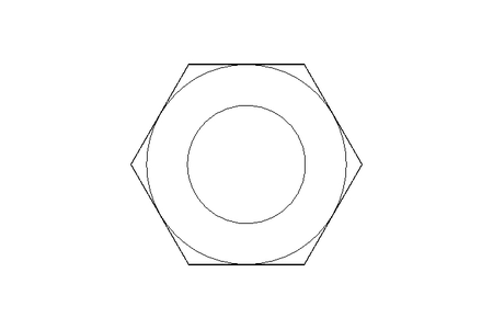 Hexagon nut M12x1,25 St-Zn DIN439