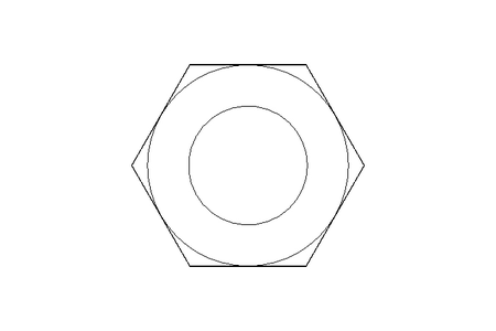 Tuerca hexagonal M12x1,25 St-Zn DIN439